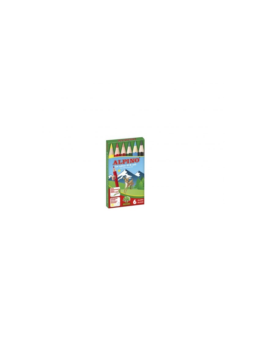 LAPICES DE COLOR ALPINO CORTO 6 UDS