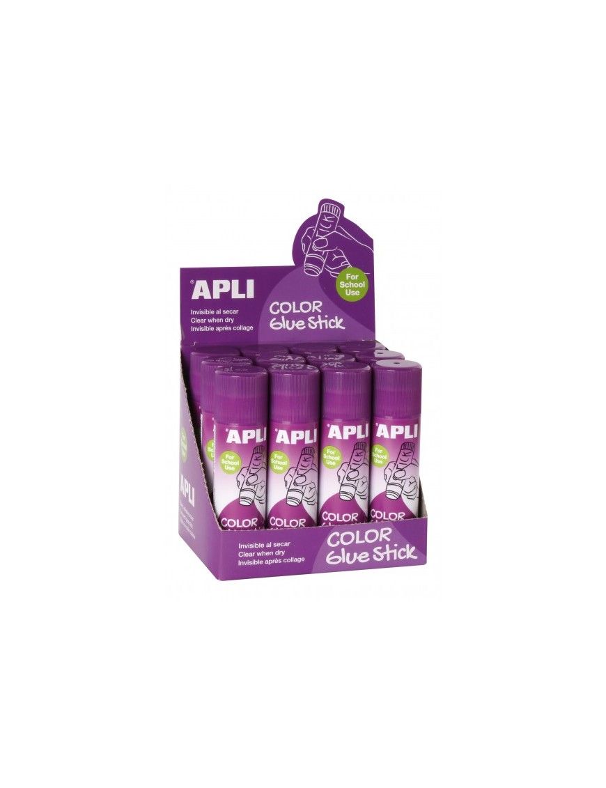 TUBO DE 20 GR. DE PEGAMENTO DE COLOR LILA APLI
