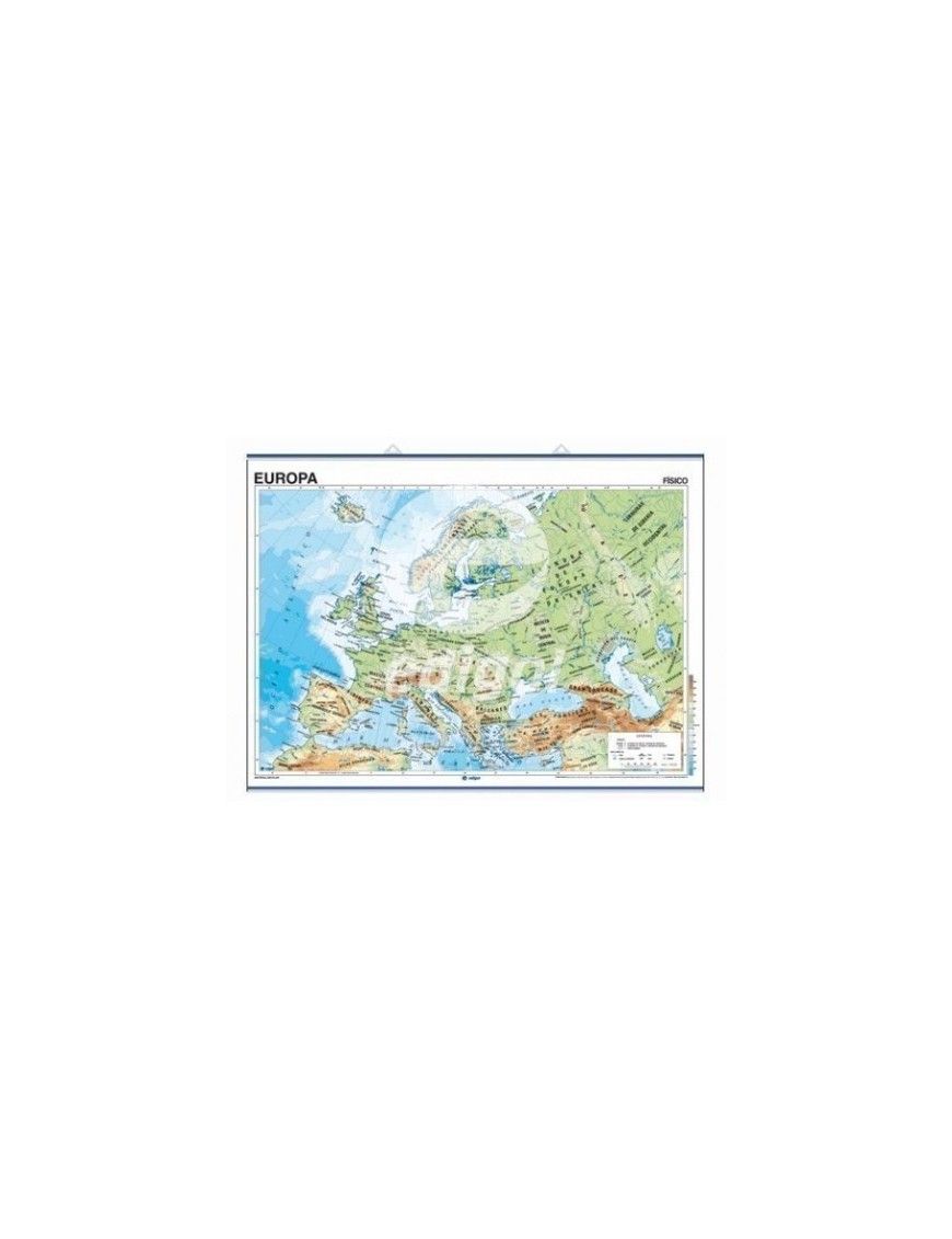 MAPA MURAL EUROPA FISICO POLITICO 140X100 EDIGOL