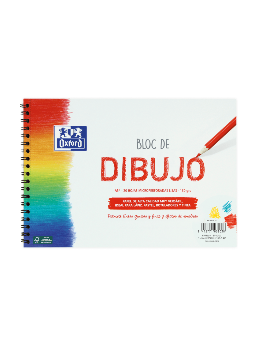 BLOC DE DIBUJO A5+ 20H LISO 130G OXFORD