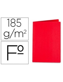 SUBCARPETA FOLIO ROJO DE 185 GRAMOS
