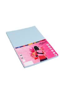 PAPEL 80G A4 100H AZUL FABRISA