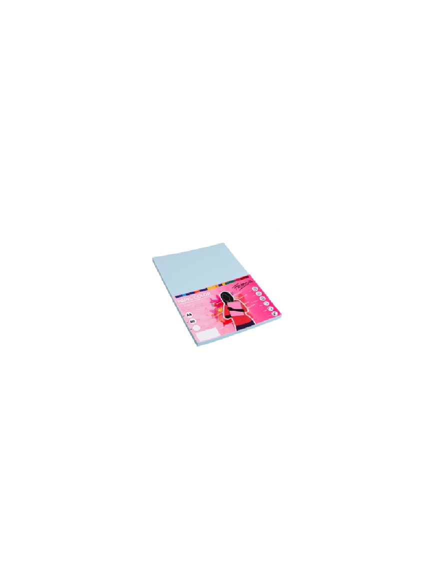 PAPEL 80G A4 100H AZUL FABRISA