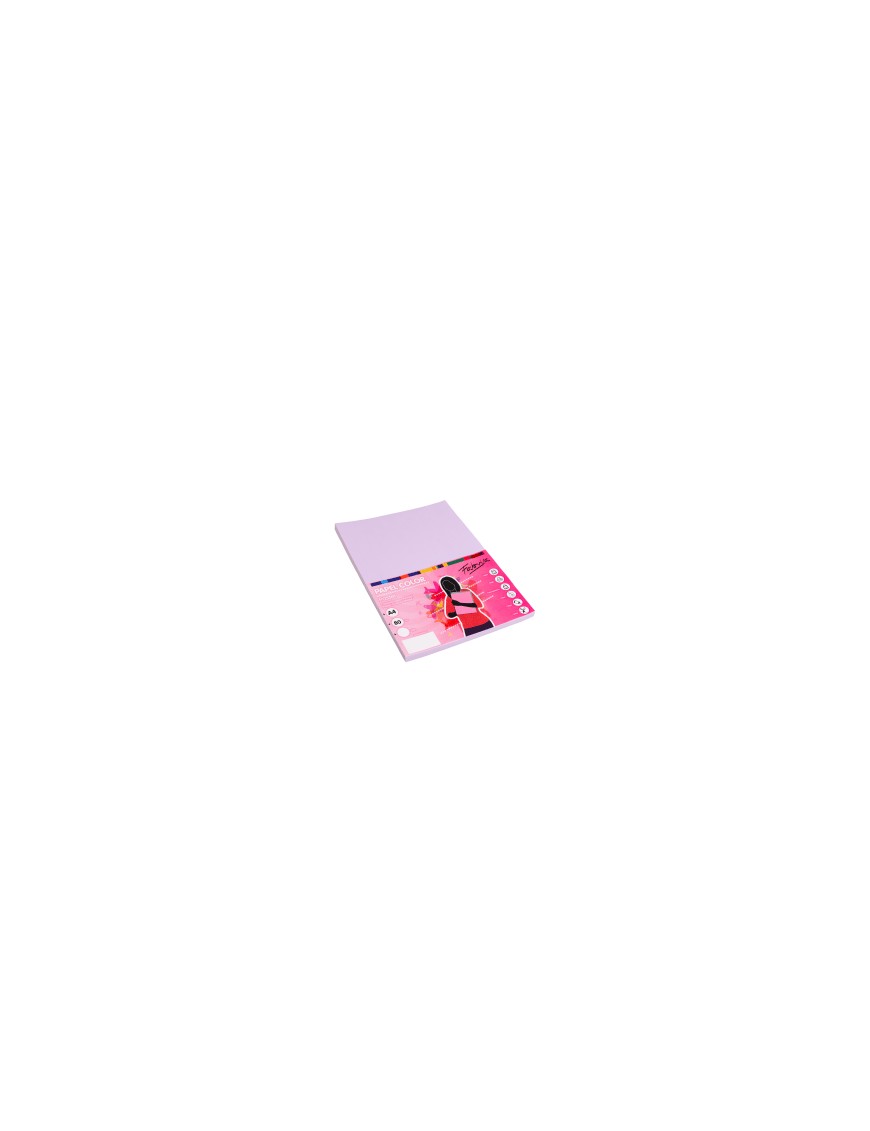 PAPEL 80G A4 100H LILA FABRISA