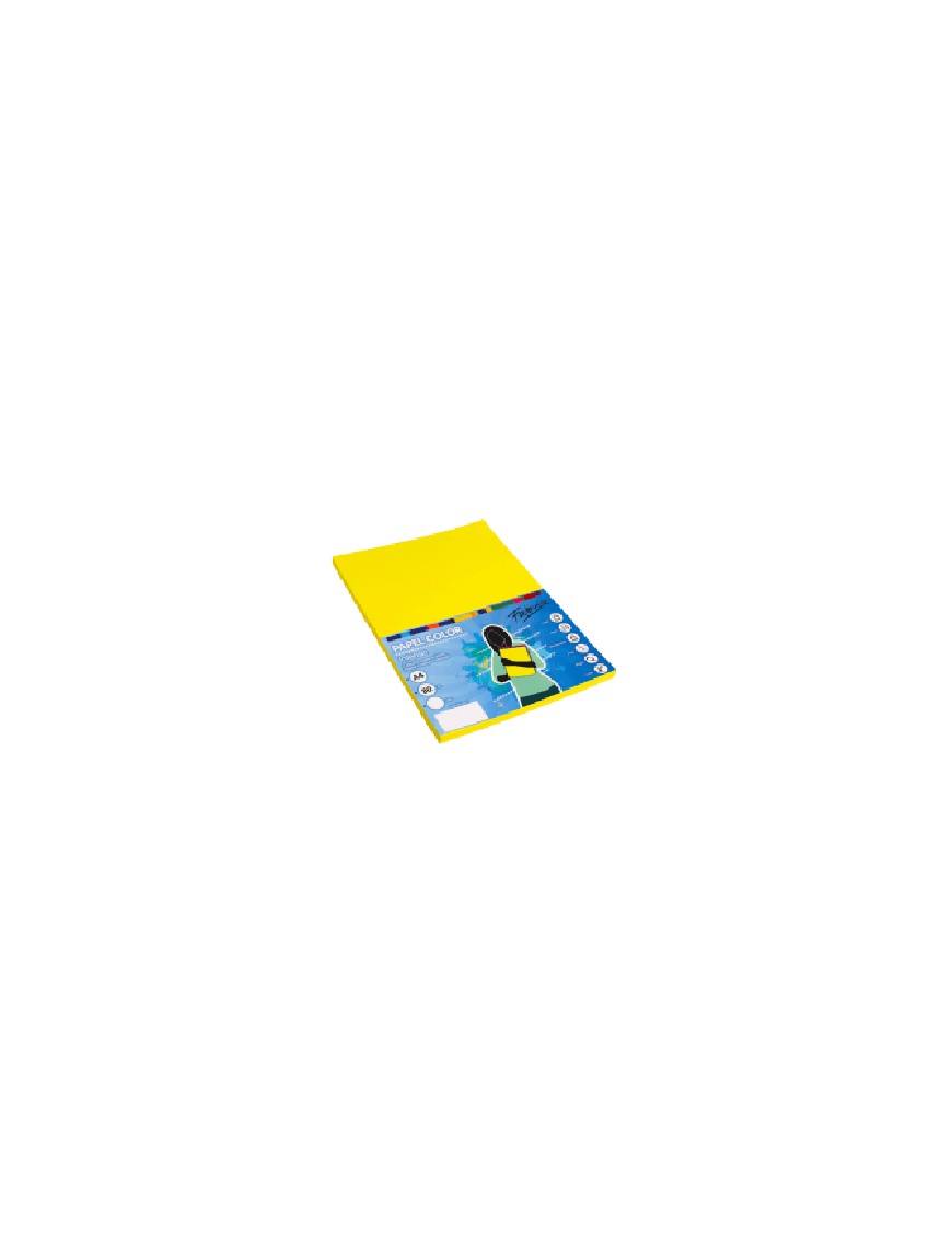 PAPEL 80G A4 100 H AMARILLO FUERTE FABRISA