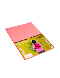 PAPEL 80G A4 100H ROSA FLUOR FABRISA