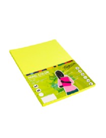 PAPEL 80G A4 100H AMARILLO FLUOR FABRISA