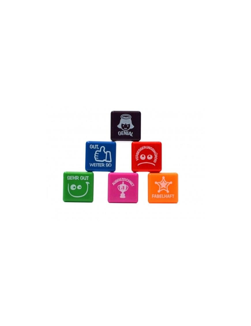 SET CAJA DE 6 SELLOS SURTIDOS ESPECIAL AULAS FRAGA