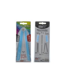 REGLA PLEGABLE 3 EN 1 Y TRANSPORTADOR FRAGA