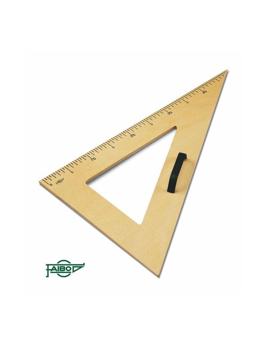 ESCUADRA DE 45º Y 50 CM ENCERADO FAIBO