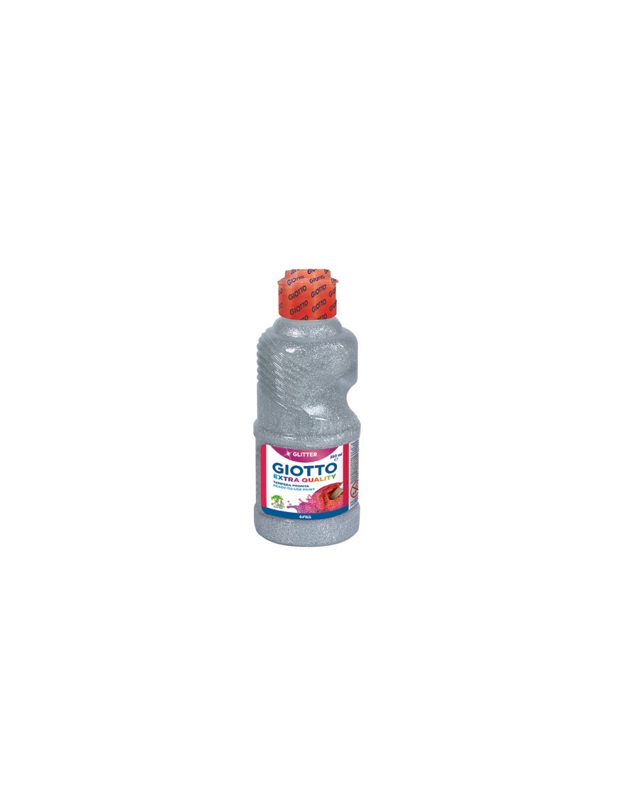 TEMPERA GLITTER GIOTTO COLOR PLATA.