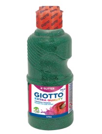 TEMPERA GLITTER GIOTTO COLOR VERDE.