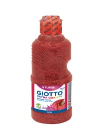 TEMPERA GLITTER GIOTTO COLOR ROJO.