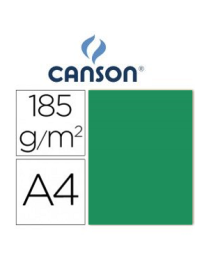 CARTULINA A4 VERDE ABETO IRIS 185GR.