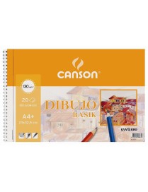 BLOC DIBUJO BASIK A4 ESPIRAL RECUADRO 130 GR 20H