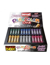 PLAYCOLOR TEMPERA SOLIDA METALIC CLASSBOX 72 UND.