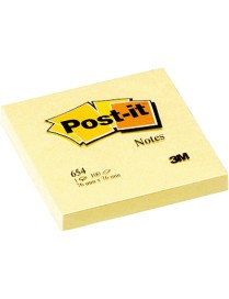 POST-IT TACO NOTAS 76X76 AMARILLO.