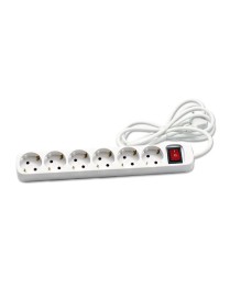 REGLETA MULTIPLE CEGASA 6 TOMAS CABLE 3 M