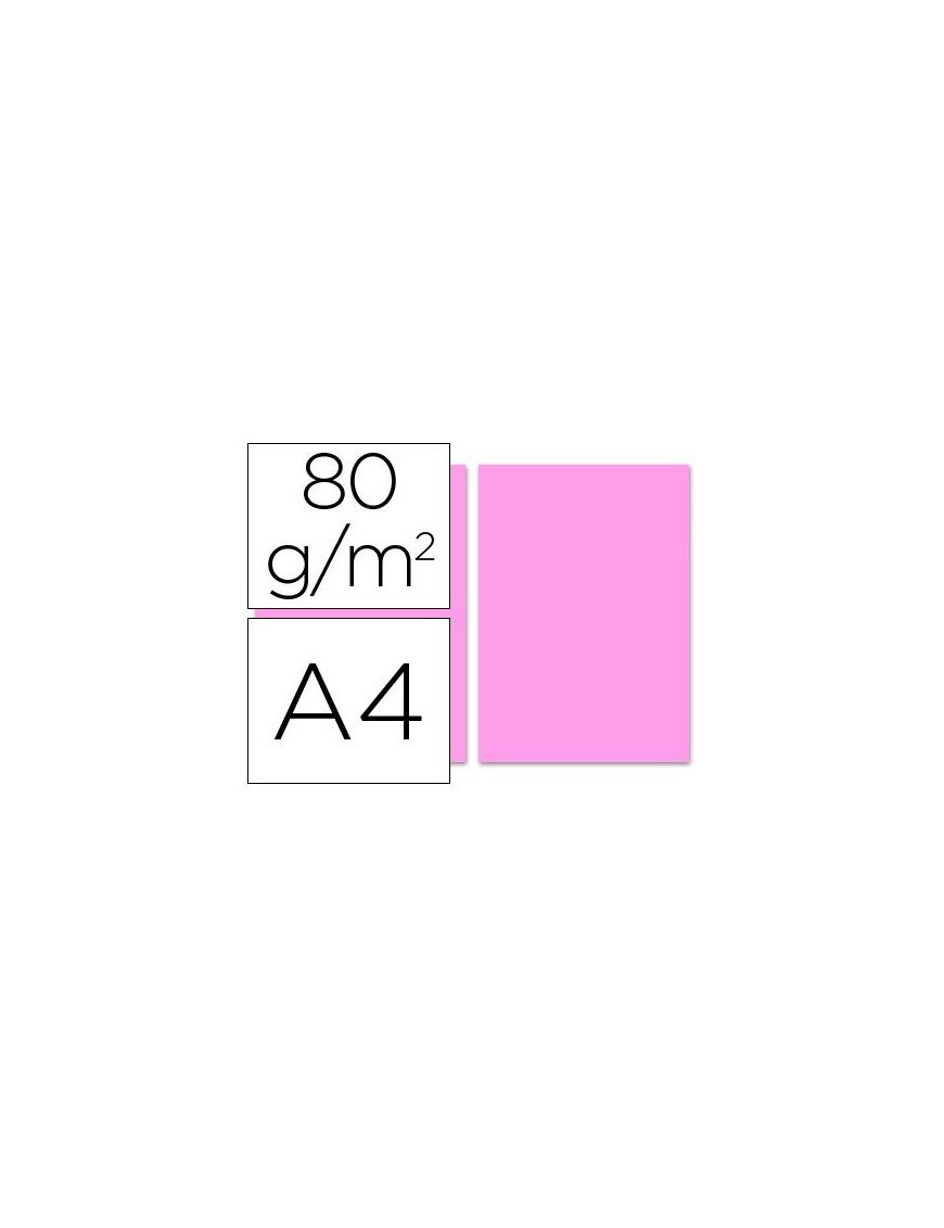 PAPEL COPY COLOR A4 ROSA 500 HOJAS FABRIANO