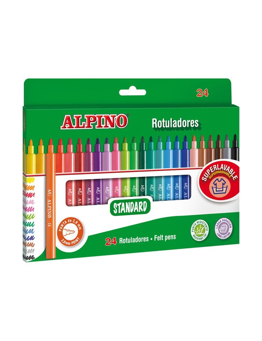 ROTULADOR ALPINO STANDAR 24 UDS