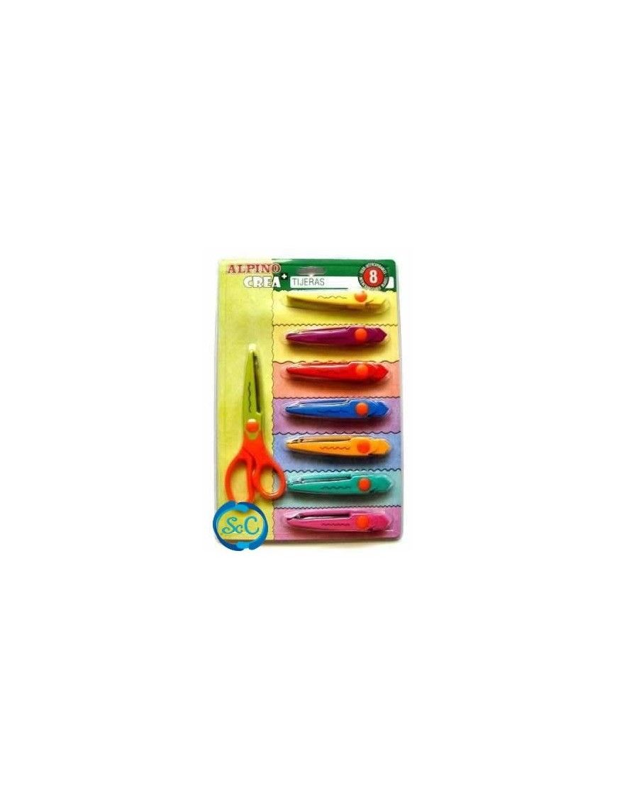TIJERA ALPINO 8X1 CORTE DIFERENTES FORMAS
