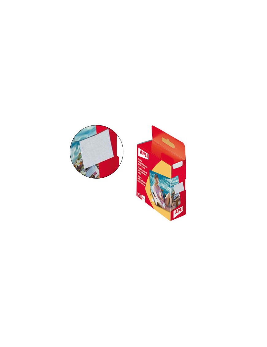 CAJA 250 TACKS AUTO ADHESIVO 12X16 DOBLE CARA APLI