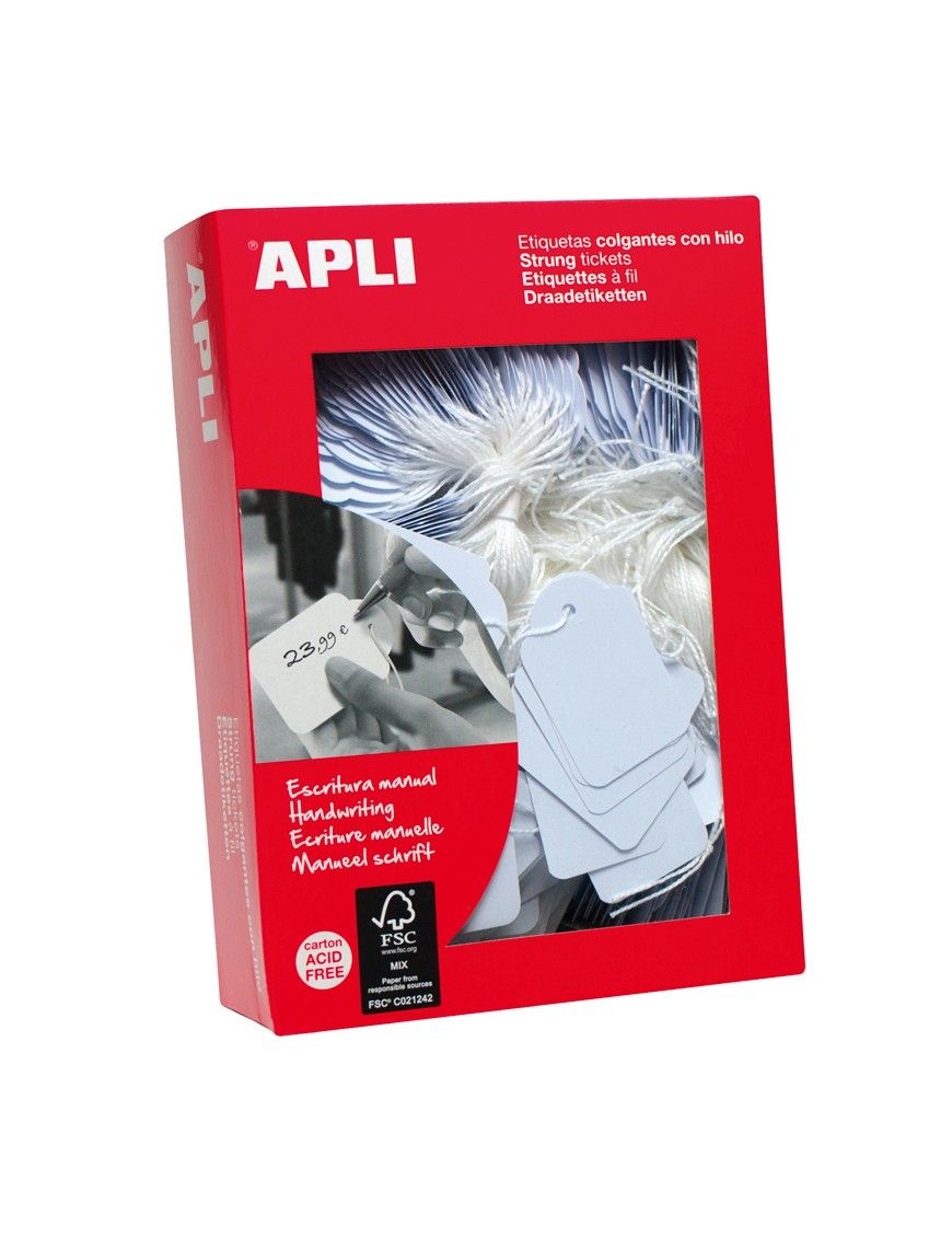 APLI CAJA 400 ETIQUETAS COLGANTES 45X65 PRECIOS