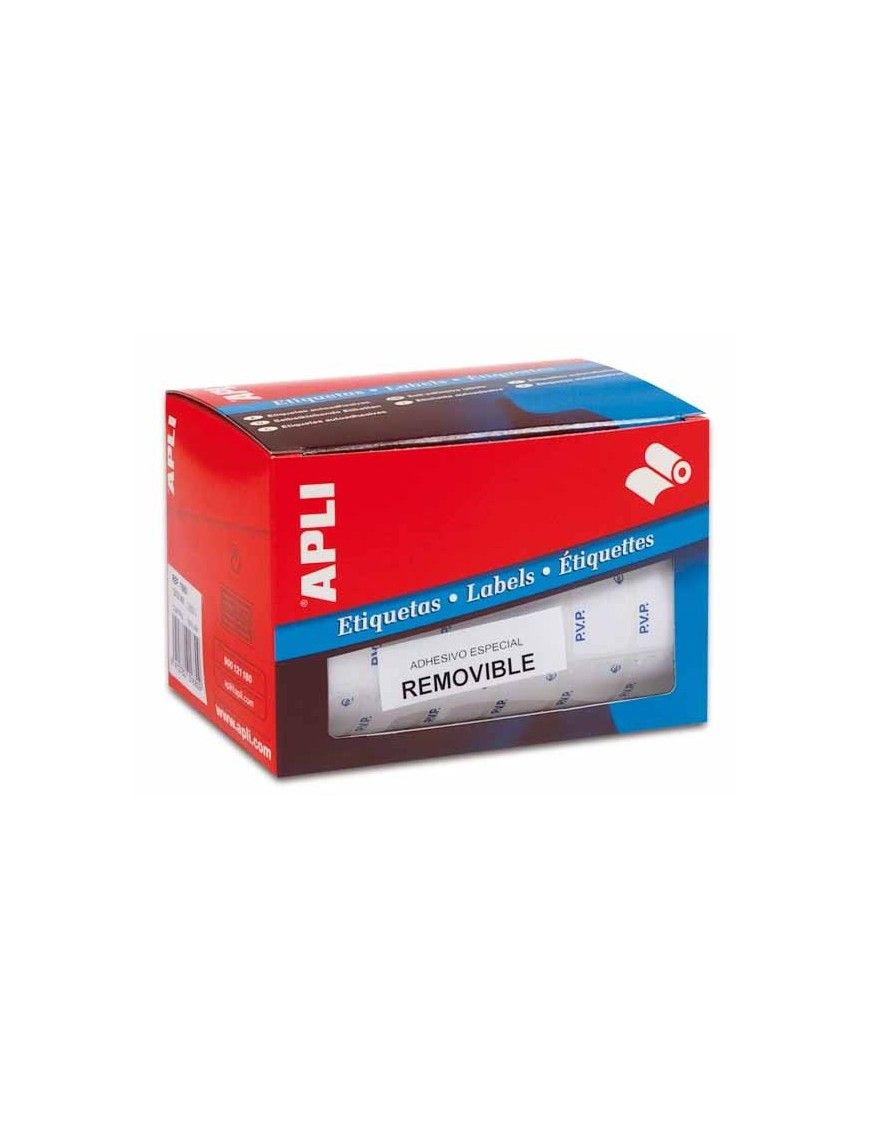 APLI ROLLO 2520 ETIQUETAS 16X22 NARANJA FLUORESCEN