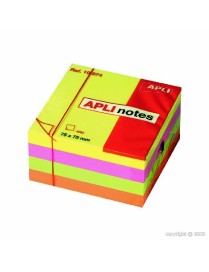APLI NOTAS ADHESIVAS BRILLANTES 75X75 EN COLORES