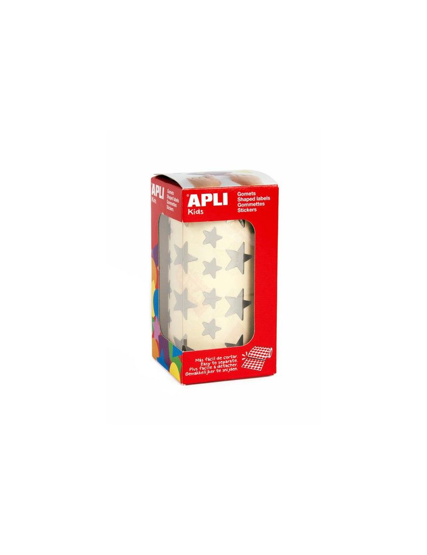 ROLLO GOMETS ESTRELLAS COLOR PLATA APLI.