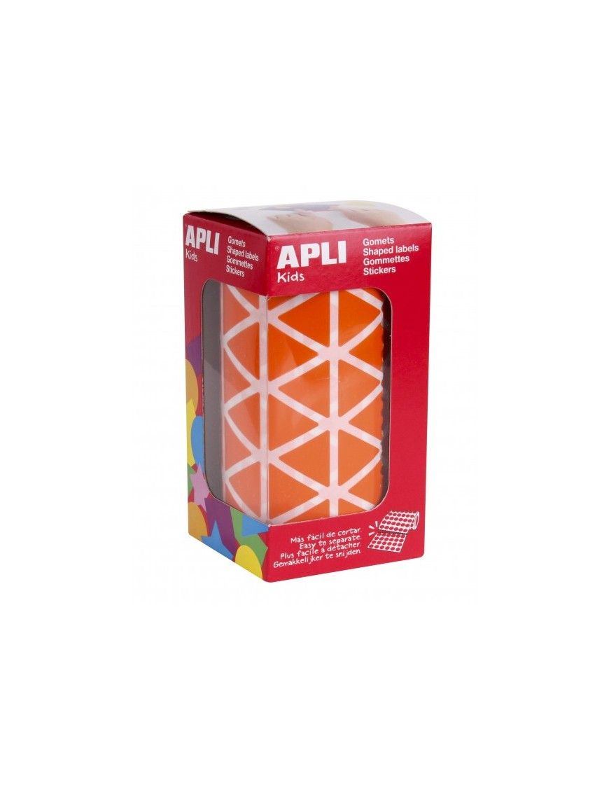 ROLLO GOMETS TRIANGULAR 20 MM. NARANJA APLI