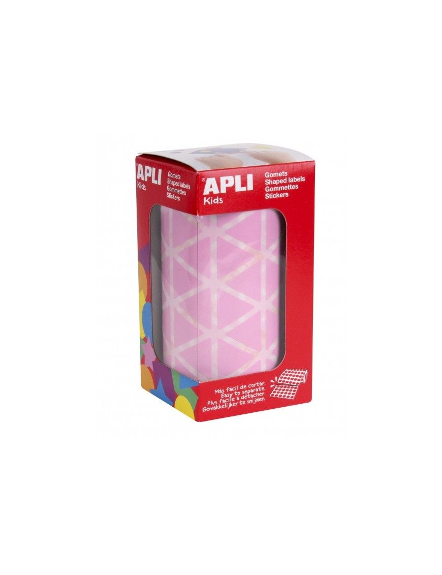 ROLLO GOMETS FORMA TRIANGULO 20 MM. ROSA APLI