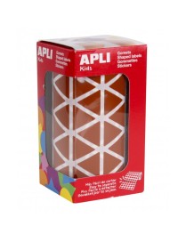 ROLLO GOMETS TRIANGULAR 20 MM. MARRON APLI