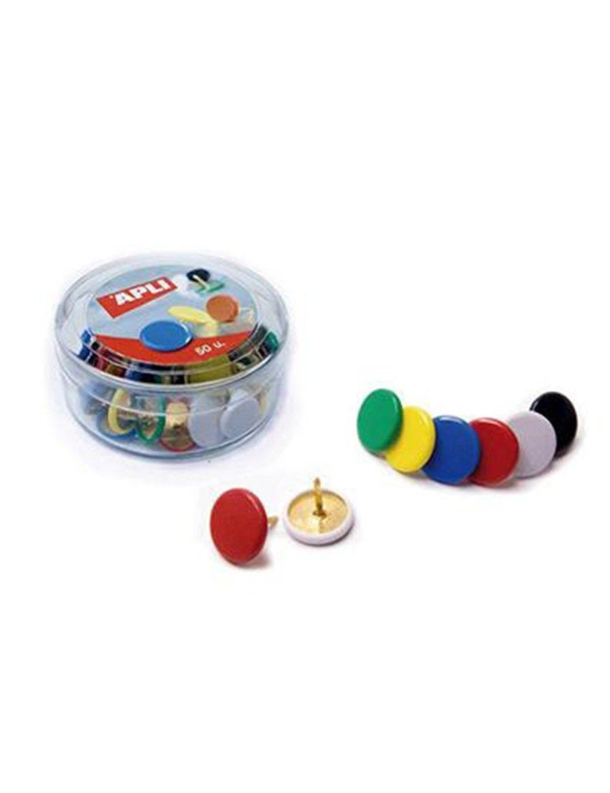 CHINCHETAS COLORES SURTIDOS 50UDS APLI