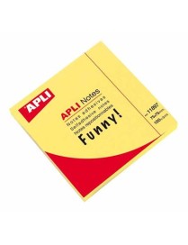 APLI NOTAS ADHESIVAS 75X75 AMARILLO BRILLANTE