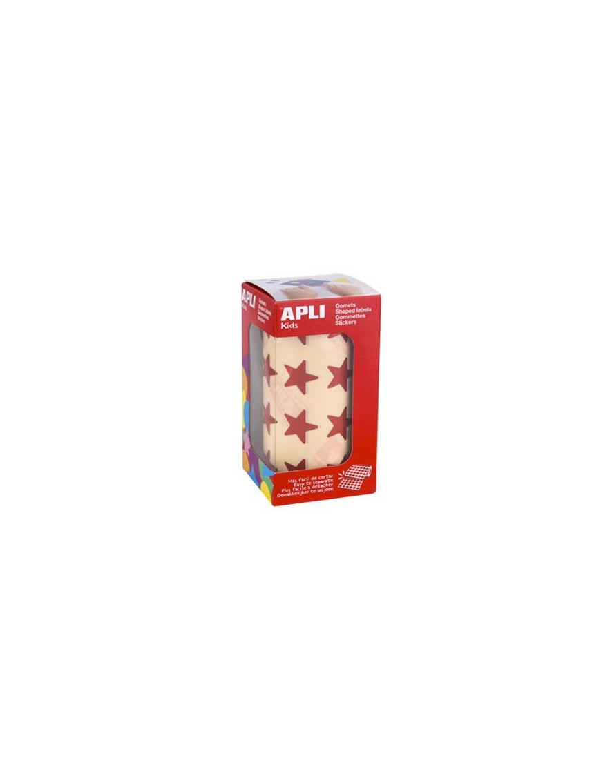 ROLLO GOMETS ESTRELLA GRANDE ROJO METALIZADO APLI