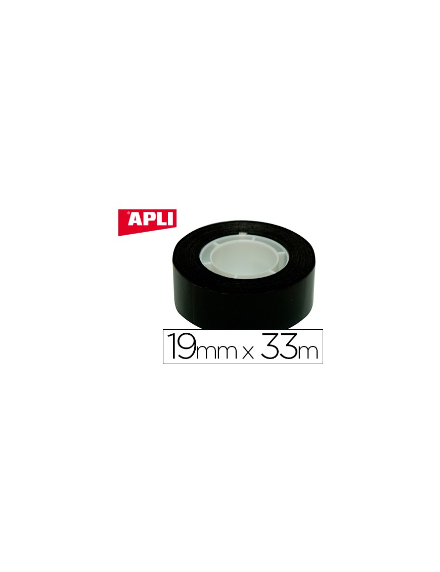 CINTA ADHESIVA 33X19 NEGRO APLI