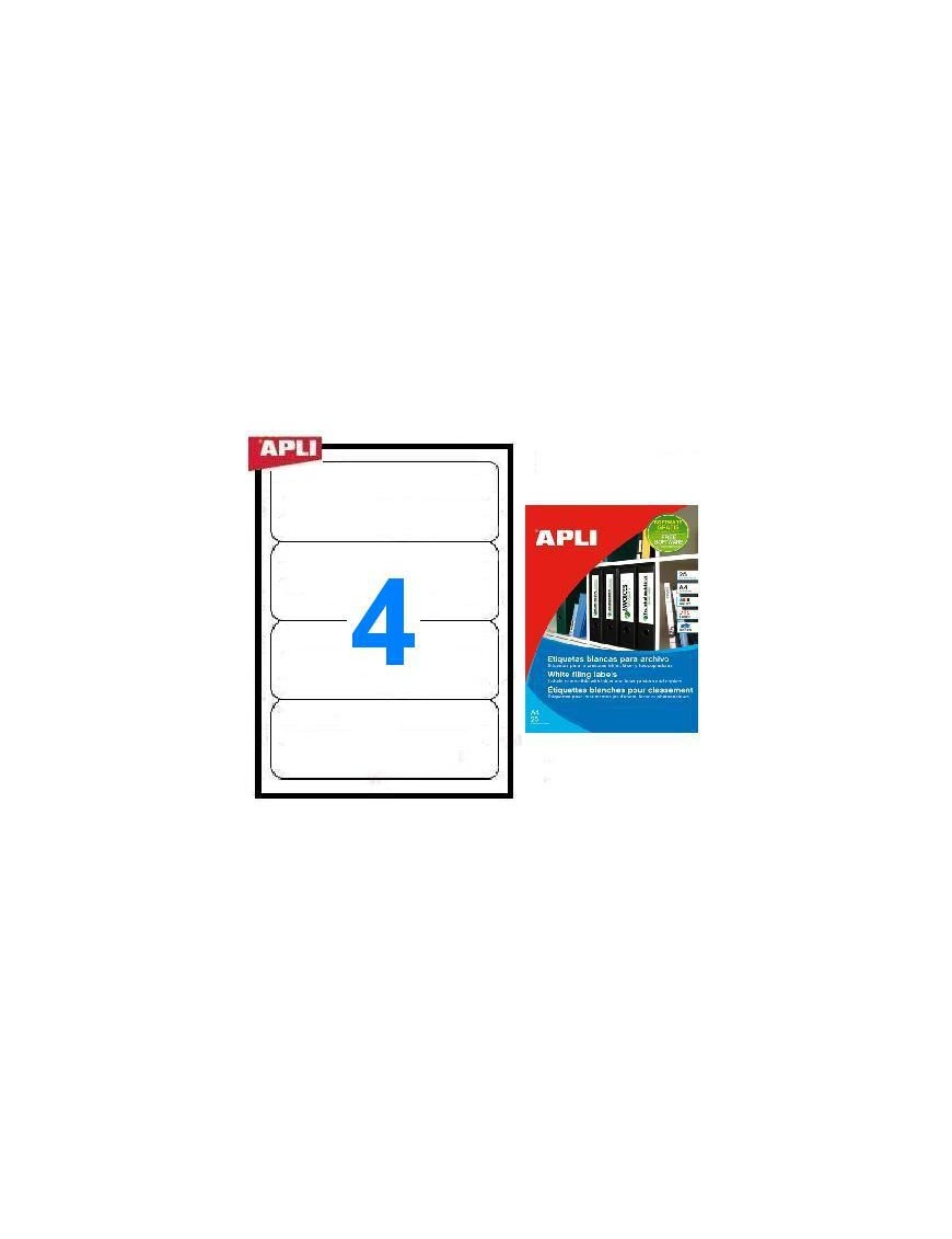 ETIQUETA APLI 1233 190X61 25 HOJAS (100 ETIQUETAS)