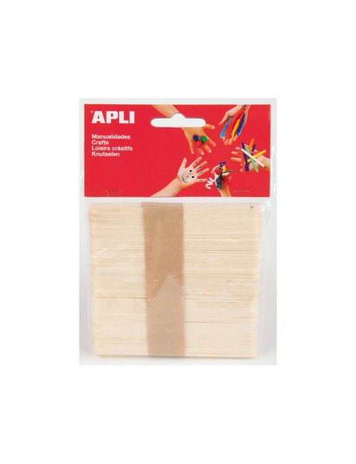 APLI BOLSA 50 PALOS POLO 114X10MM NATURAL