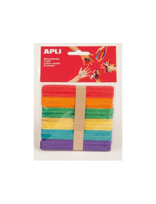 APLI BOLSA 50 PALOS POLO 114X10MM COLORES