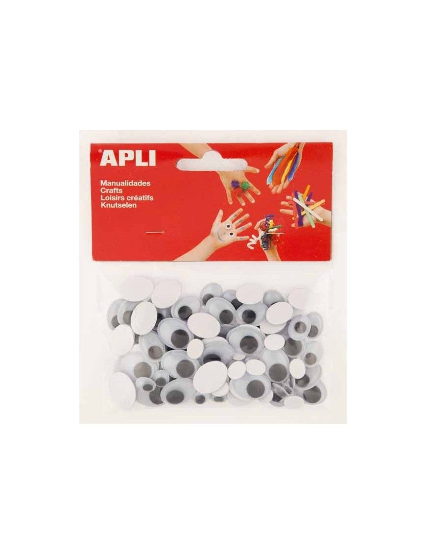 APLI BOLSA CON 100 OJOS MOVILES OVALADOS