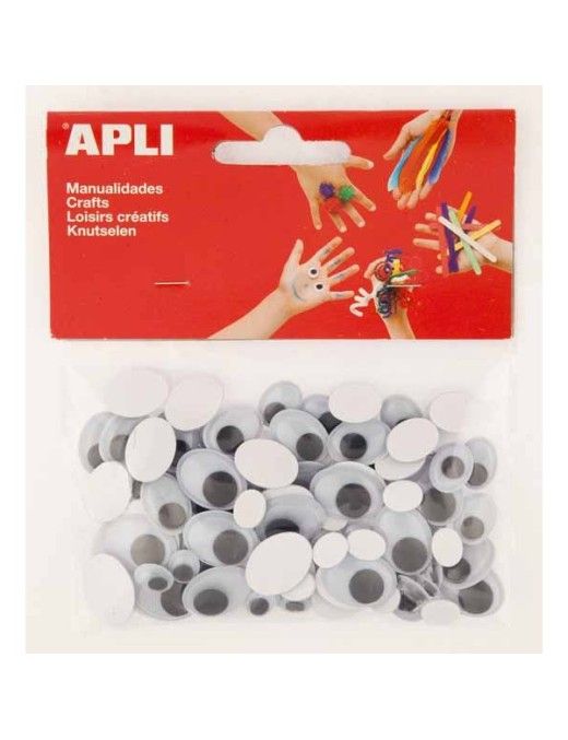 APLI BOLSA CON 100 OJOS MOVILES OVALADOS