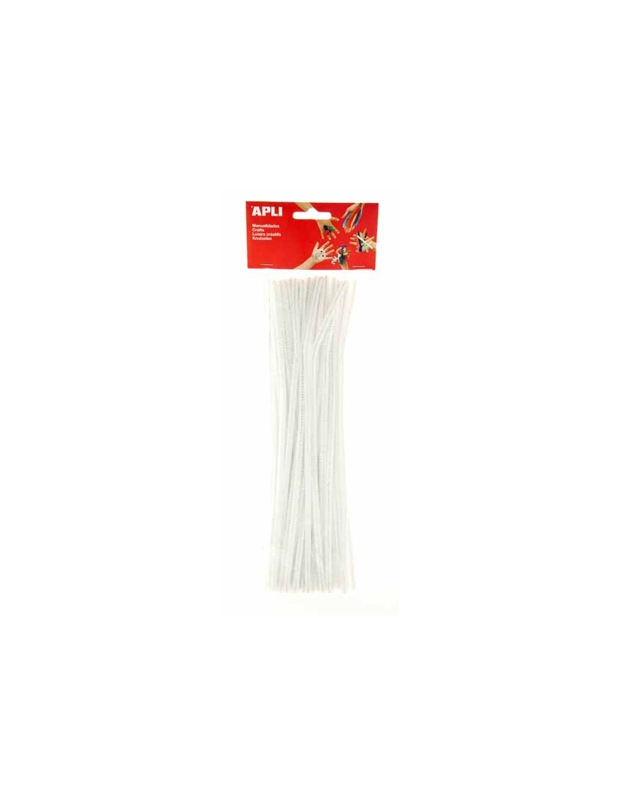APLI BOLSA 50 LIMPIAPIPAS COLOR BLANCO