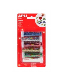 BLISTER 6 BOTES PURPURINA COLORES APLI 13343