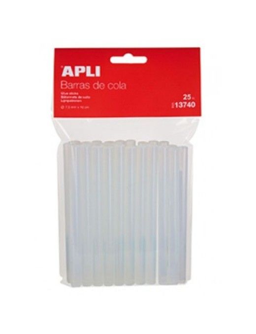PACK 25 BARRAS DE COLA DE SILICONA 7,5 MM.APLI