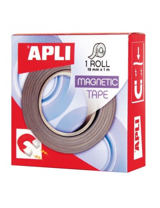 ROLLO DE CINTA ADHESIVA MAGNETICA 19X1 APLI 13830