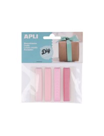 APLI BOLSA 4 CINTAS TONOS ROSAS 1X95 CM.