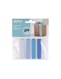 APLI BOLSA 4 CINTAS TONOS AZULES 1X95 CM.