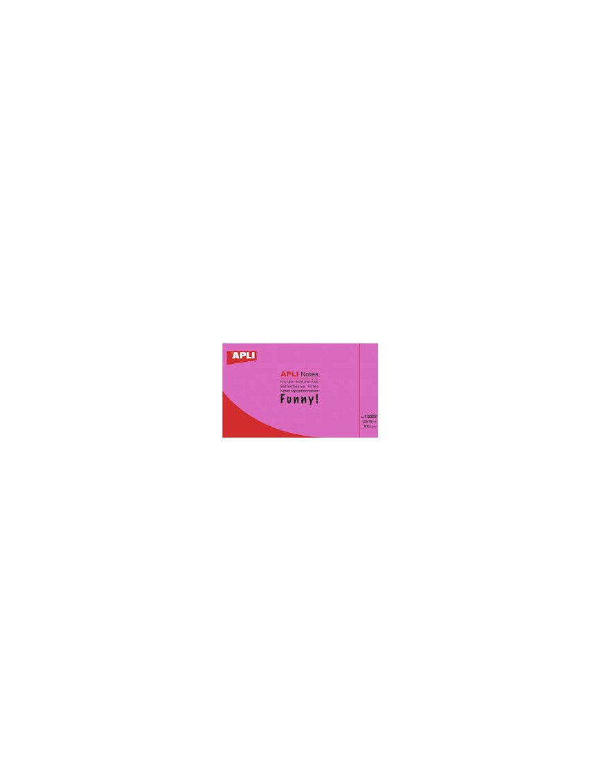 APLI NOTAS ADHESIVAS 125X75 ROSA BRILLANTE