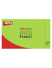 APLI NOTAS ADHESIVAS 125X75 VERDE BRILLANTE
